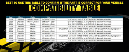 Resonator Pipe Assembly for 2016 Malibu Limited 2.5L | Malibu 2013-2014 2.4L & 2013-2015 2.5L