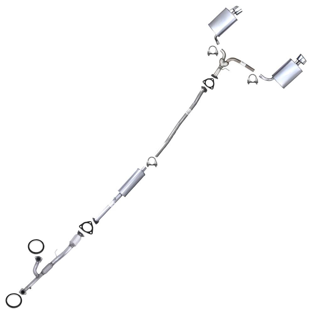 Northeastern Exhaust | Stainless Steel EPA-Approved Catalytic, Resonator, Intermediate Pipe, Y-Pipe & Pair of Muffler Compatible for 2013-2017 Honda Accord 3.5L | Free Gaskets and Clamps Included