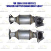 2005-2010 Honda Odyssey 3.5L Catalytic Converters and Y Pipe | Passenger/Driver-side & Rear