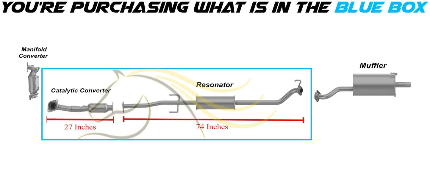2012-2014 Honda CR-V 2.4L EPA-Approved Rear Catalytic and Resonator Pipe