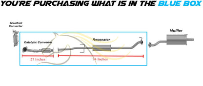 2012-2014 Honda CR-V 2.4L EPA-Approved Rear Catalytic and Resonator Pipe