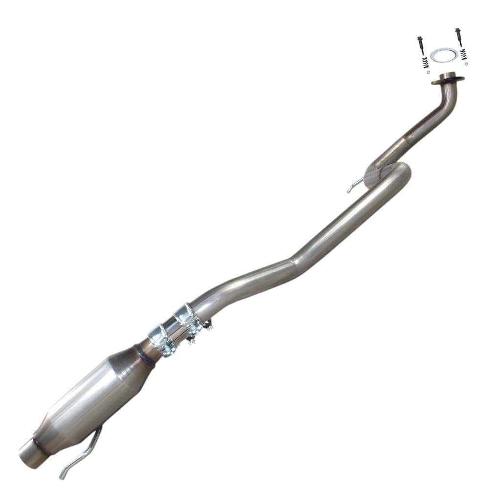 Northeastern Exhaust | Stainless Steel Exhaust Resonator Pipe Compatible for 2007-2011 Toyota Yaris 1.5L | For Hatchback Only | Free Spring Bolt Kit, Gasket and Sleeve Included