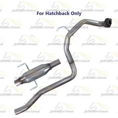 Northeastern Exhaust | Stainless Steel Exhaust Resonator Pipe Compatible for 2007-2011 Toyota Yaris 1.5L | For Hatchback Only | Free Spring Bolt Kit, Gasket and Sleeve Included