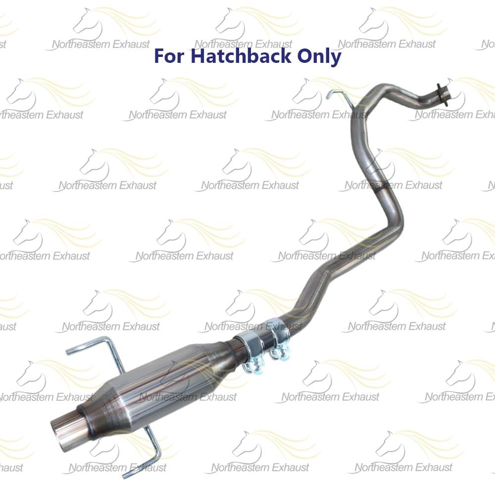 Northeastern Exhaust | Stainless Steel Exhaust Resonator Pipe Compatible for 2007-2011 Toyota Yaris 1.5L | For Hatchback Only | Free Spring Bolt Kit, Gasket and Sleeve Included