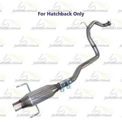 Northeastern Exhaust | Stainless Steel Exhaust Resonator Pipe Compatible for 2007-2011 Toyota Yaris 1.5L | For Hatchback Only | Free Spring Bolt Kit, Gasket and Sleeve Included