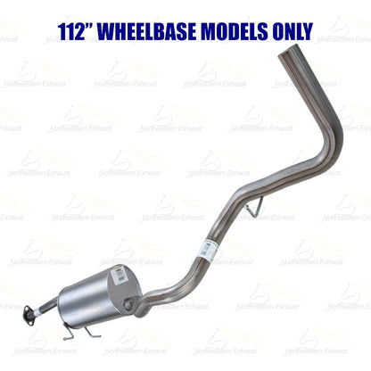 Exhaust Pipes and Muffler for 2004-2011 Ford Ranger 4.0L | 2004-2008 Ranger/Mazda B3000 3.0L | 112" WB
