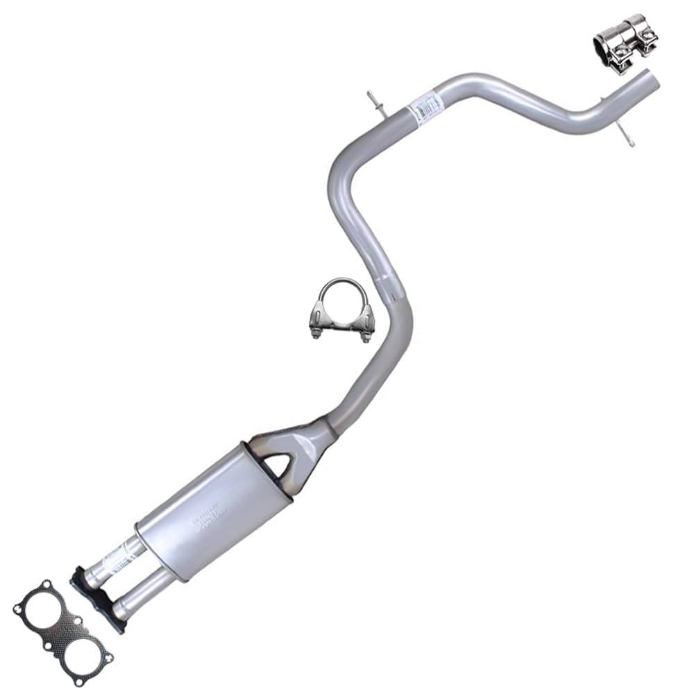 Northeastern Exhaust | Stainless Steel Exhaust Resonator Pipe Compatible for Volvo V70 2008-2010 3.2L | Automotive Replacement Part | Free Clamp, Gasket, and Sleeve included