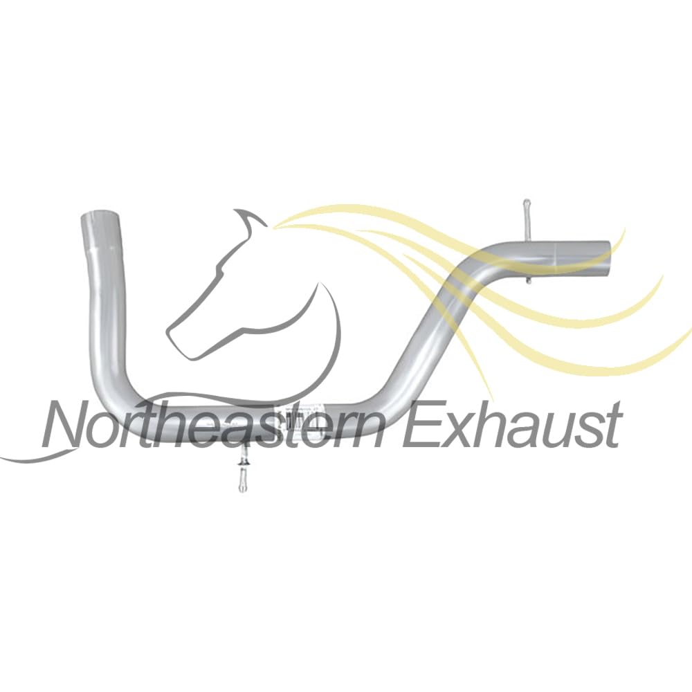Northeastern Exhaust | Stainless Steel Exhaust Resonator Pipe Compatible for Volvo V70 2008-2010 3.2L | Automotive Replacement Part | Free Clamp, Gasket, and Sleeve included