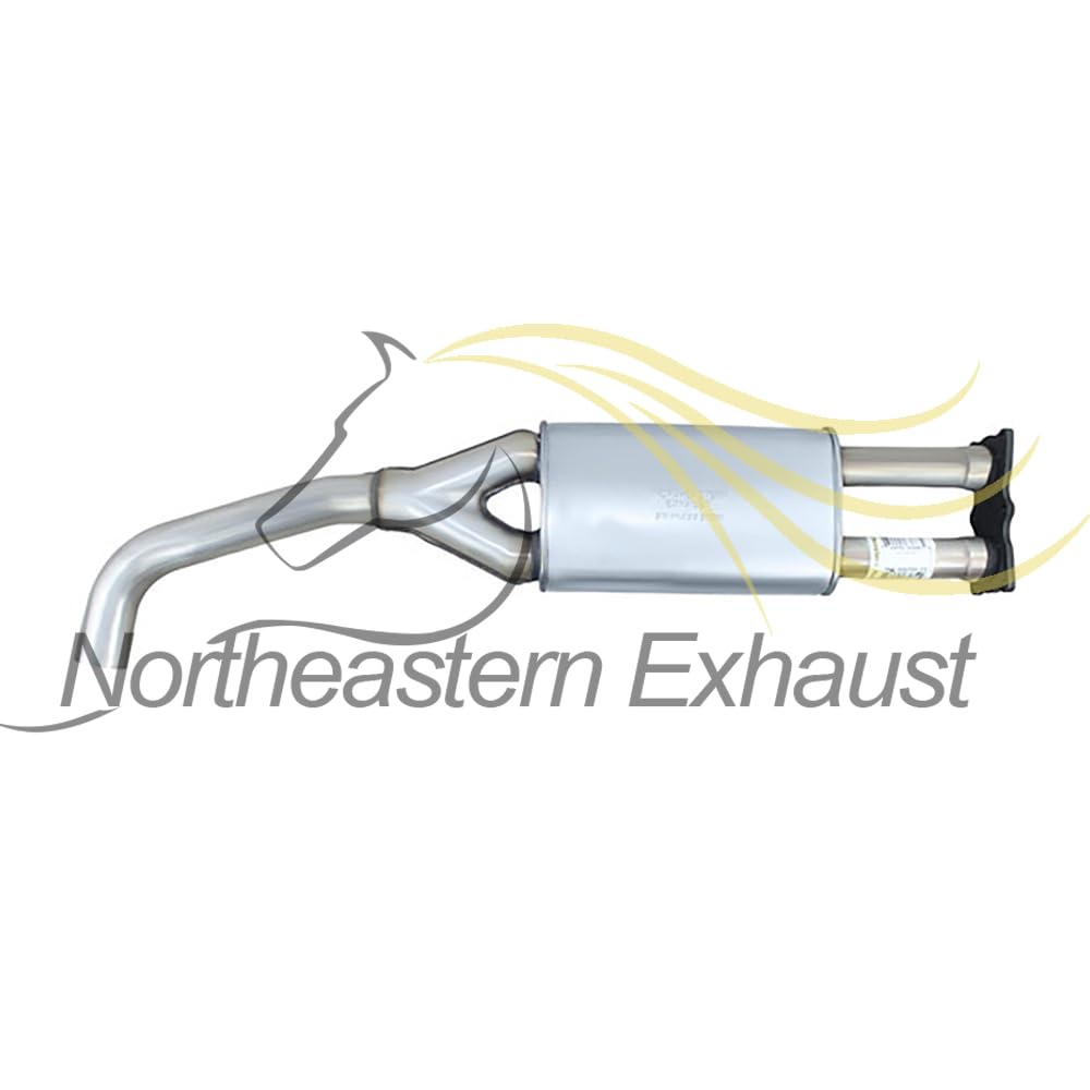 Northeastern Exhaust | Stainless Steel Exhaust Resonator Pipe Compatible for Volvo V70 2008-2010 3.2L | Automotive Replacement Part | Free Clamp, Gasket, and Sleeve included