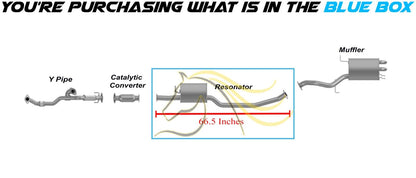 2010-2012 Hyundai Santa Fe 3.5L Exhaust Resonator Pipe Assembly