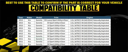 2011-2013 Kia Sorento 3.5L Exhaust Resonator Pipe Assembly