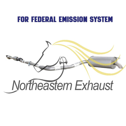 Northeastern Exhaust | Stainless Steel EPA-Approved Catalytic, Resonator, Muffler Exhaust System Kit Compatible for 2011-2014 Hyundai Sonata 2.4L | Free Gaskets & Clamp Included