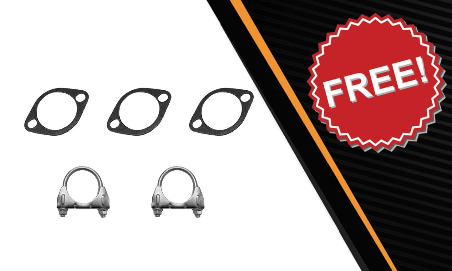 Northeastern Exhaust | Stainless Steel EPA-Approved Catalytic, Resonator, Muffler Exhaust System Kit Compatible for 2011-2014 Hyundai Sonata 2.4L | Free Gaskets & Clamp Included
