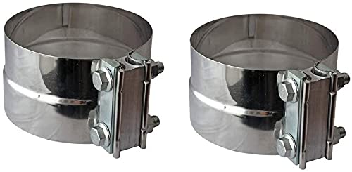 Northeastern Exhaust | (2 Pack) 5" Lap Joint Exhaust Band Clamps | Automotive Replacement Part