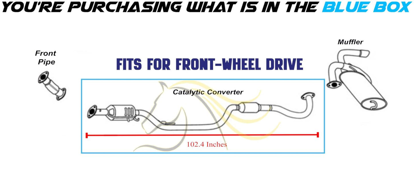 Northeastern Exhaust | Stainless Steel EPA-Approved Exhaust Catalytic Compatible for 2016-2021 Mitsubishi Outlander Sport  2.0L FWD | Automotive Replacement Part