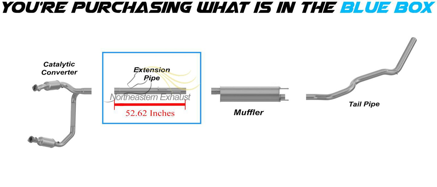 Exhaust Pipe for 2006-2008 Dodge Ram 1500 3.7L 4.7L