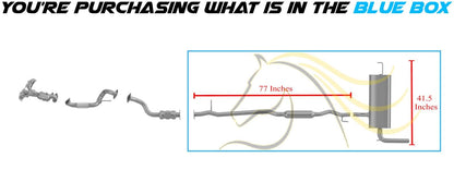 2014-2019 Nissan Rogue 2.5L Resonator Pipe & Muffler Exhaust System Kit