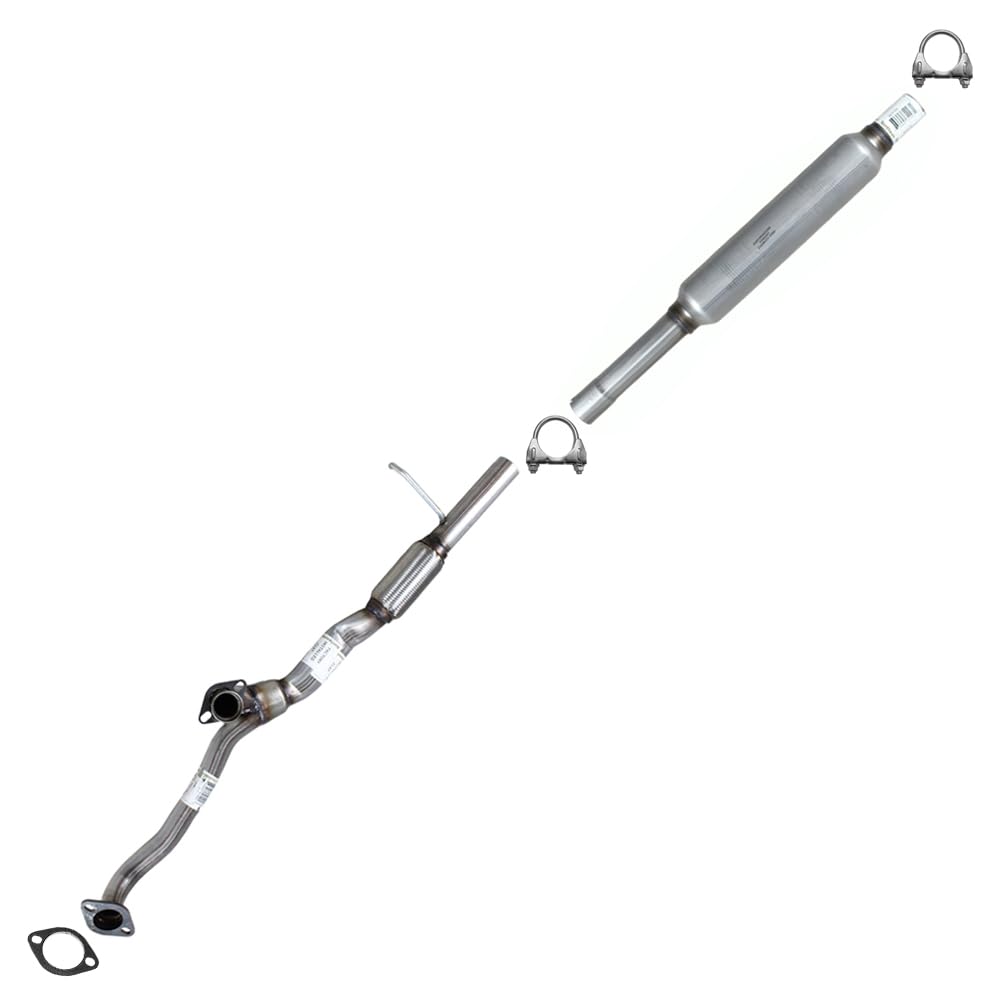 Northeastern Exhaust | Stainless Steel - Direct Fit Exhaust Front Pipe and Resonator Pipe Compatible for Ford Explorer 2011-2018 3.5L - Includes Gasket & Clamps