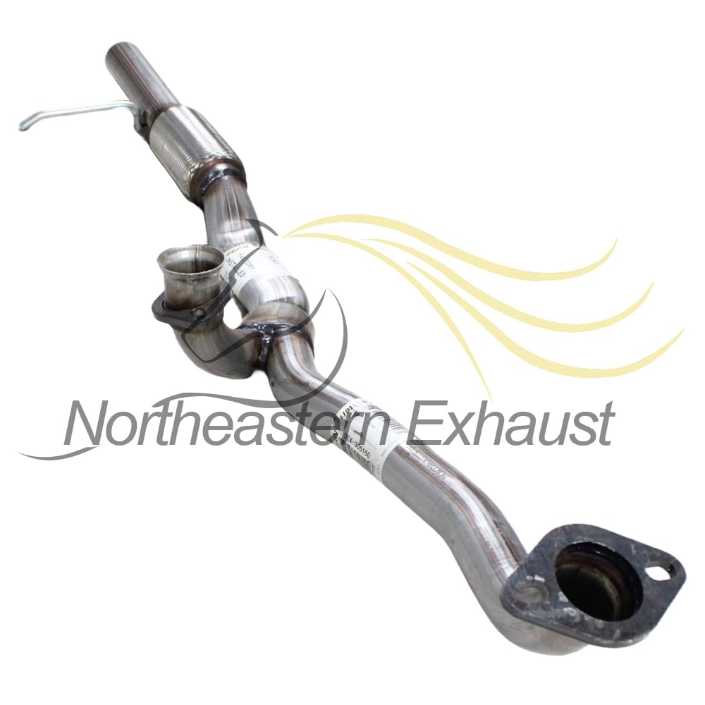 Northeastern Exhaust | Stainless Steel - Direct Fit Exhaust Front Pipe and Resonator Pipe Compatible for Ford Explorer 2011-2018 3.5L - Includes Gasket & Clamps
