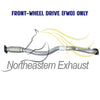 2015-2017 Jeep Cherokee 3.2L FWD - Driver-side Exhaust Pipe