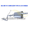 Exhaust Resonator and Muffler for 1994-2001 Acura Integra 1.8L | For 2-Door Except Type-R & GS-R Models