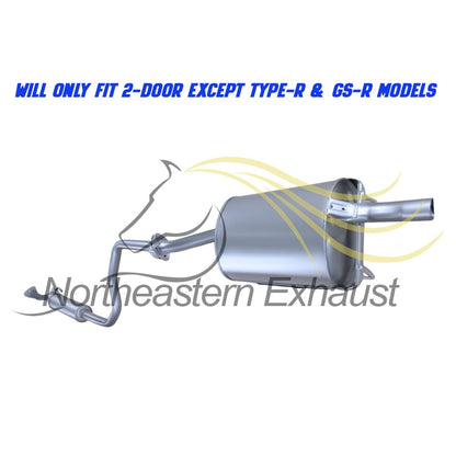 Exhaust Resonator and Muffler for 1994-2001 Acura Integra 1.8L | For 2-Door Except Type-R & GS-R Models