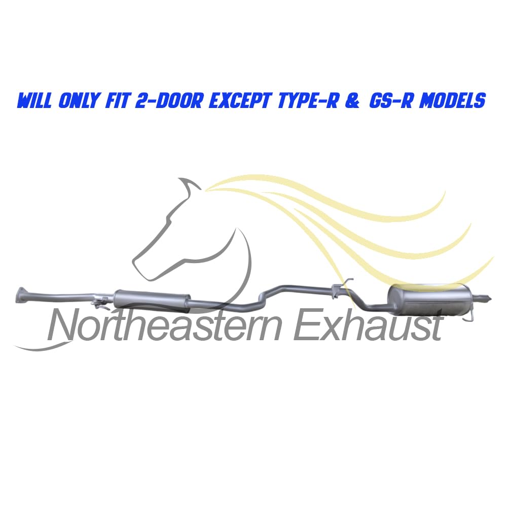 Exhaust Resonator and Muffler for 1994-2001 Acura Integra 1.8L | For 2-Door Except Type-R & GS-R Models