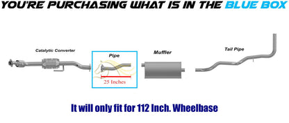 Exhaust Pipe for 2001-2004 Mazda B2300 2.3L | 1998-2001 B2500 2.5 L | 1998-2003 B3000 3.0L | 1999  B4000 4.0L