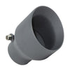 Stainless Steel Universal Exhaust Tip 2.5" Inch ID x 4" Inch OD x 5.2" Inch Long Black Coated | Automotive Replacement Part