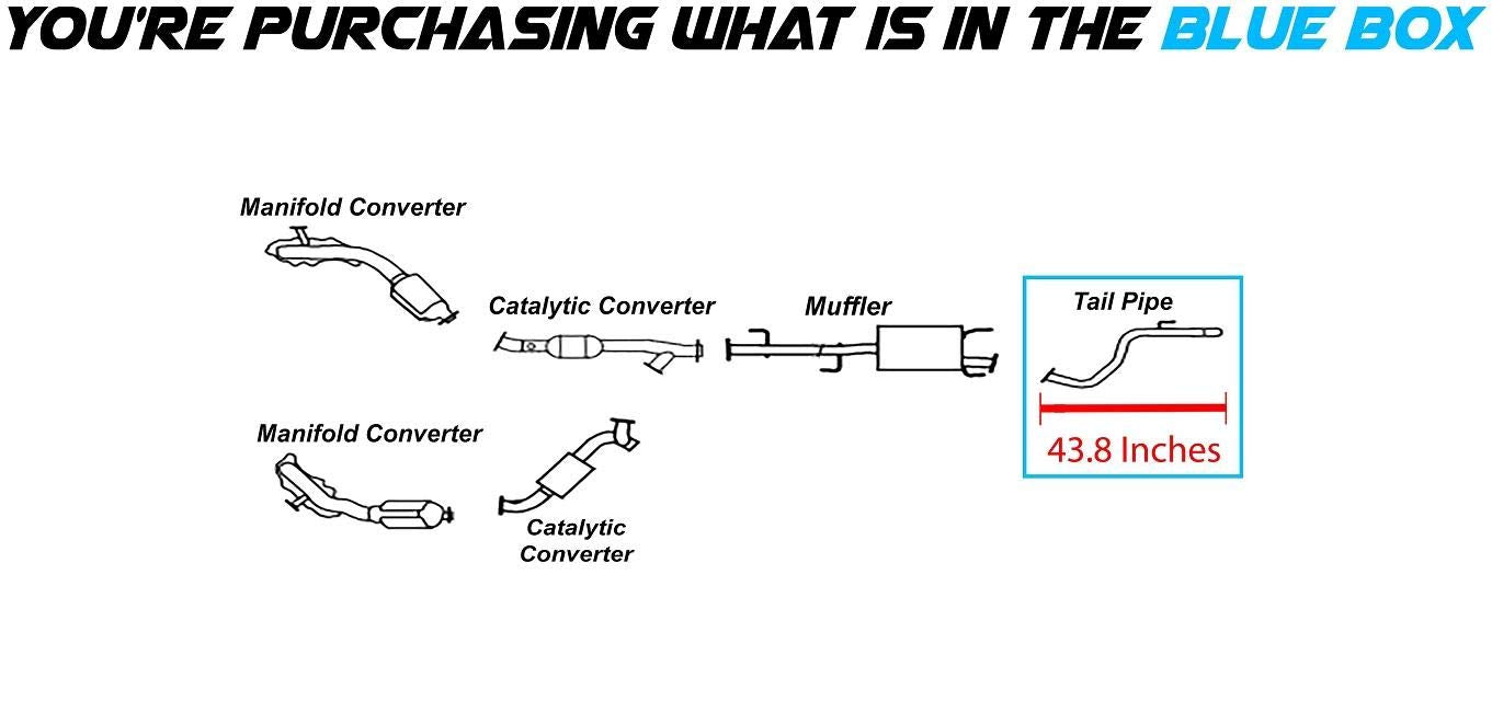 2007-2014 Toyota FJ Cruiser 4.0L Exhaust Tail Pipe