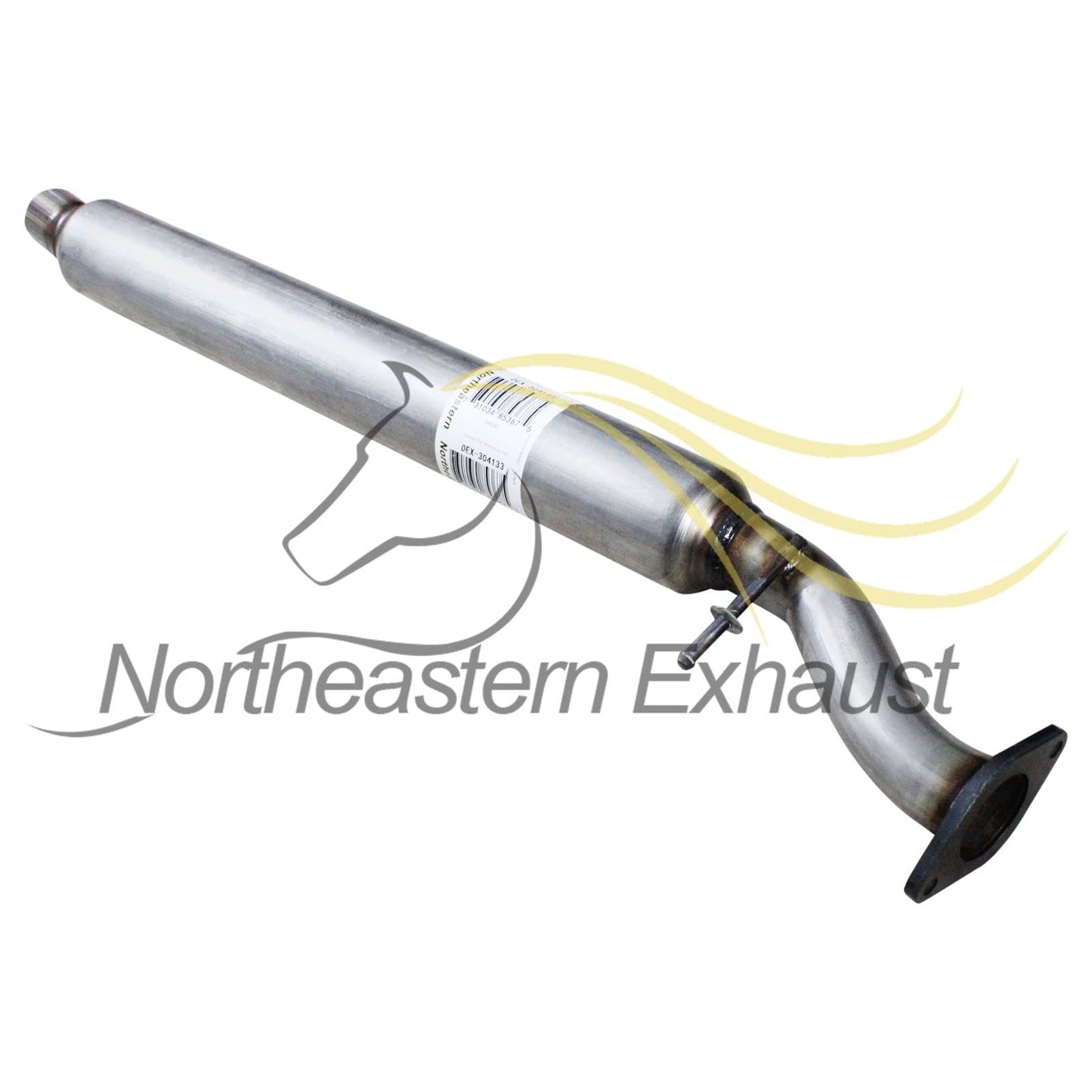 Northeastern Exhaust | Stainless Steel Resonator Pipe Compatible for Malibu 2007-2008 3.5L | G6 2006-2007 2.4L | G6 2005-2007 3.5L | Aura 2007 3.5L | Free Gasket and Clamp Included