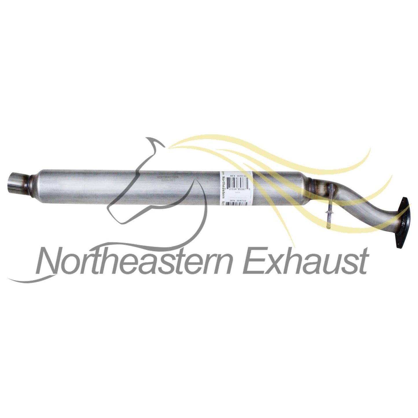 Northeastern Exhaust | Stainless Steel Resonator Pipe Compatible for Malibu 2007-2008 3.5L | G6 2006-2007 2.4L | G6 2005-2007 3.5L | Aura 2007 3.5L | Free Gasket and Clamp Included