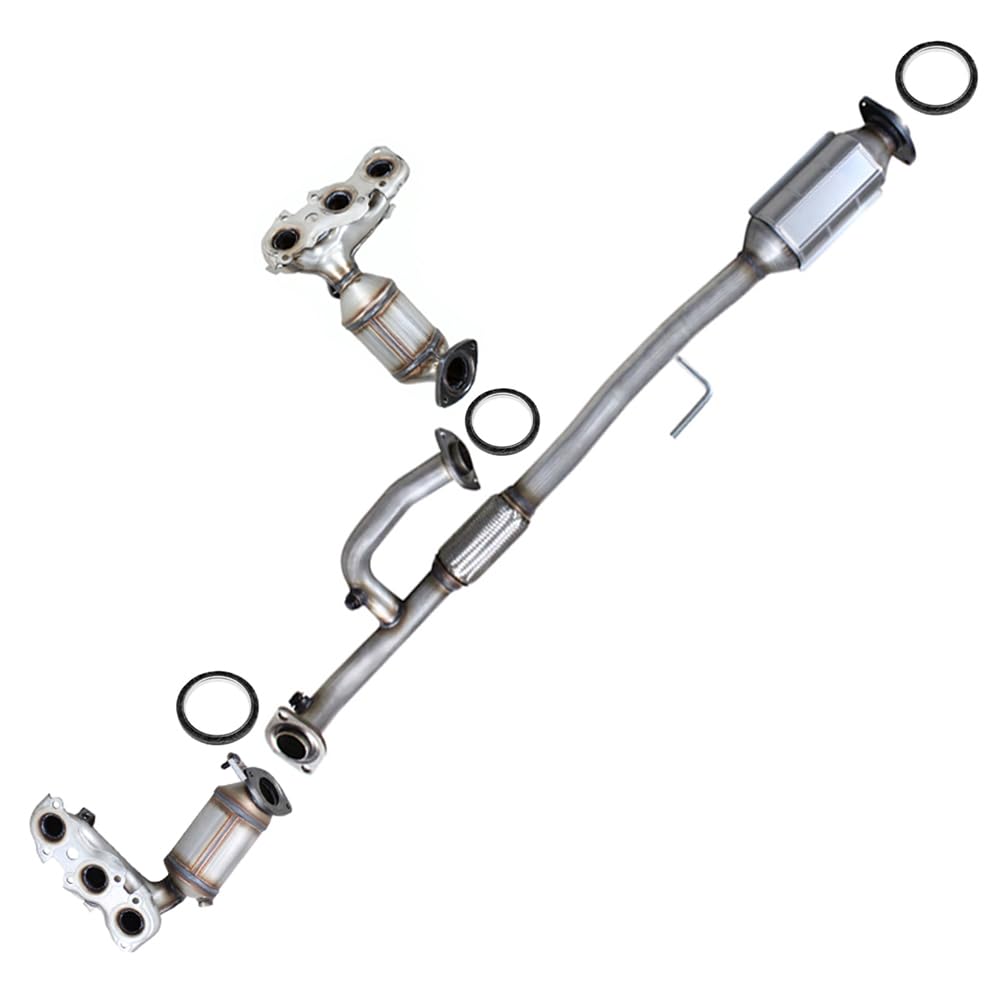 Pair of Manifold and Rear Catalytic Converter for 2002-2003 Lexus ES300 3.0L | 2002-2006 Toyota Camry 3.0L