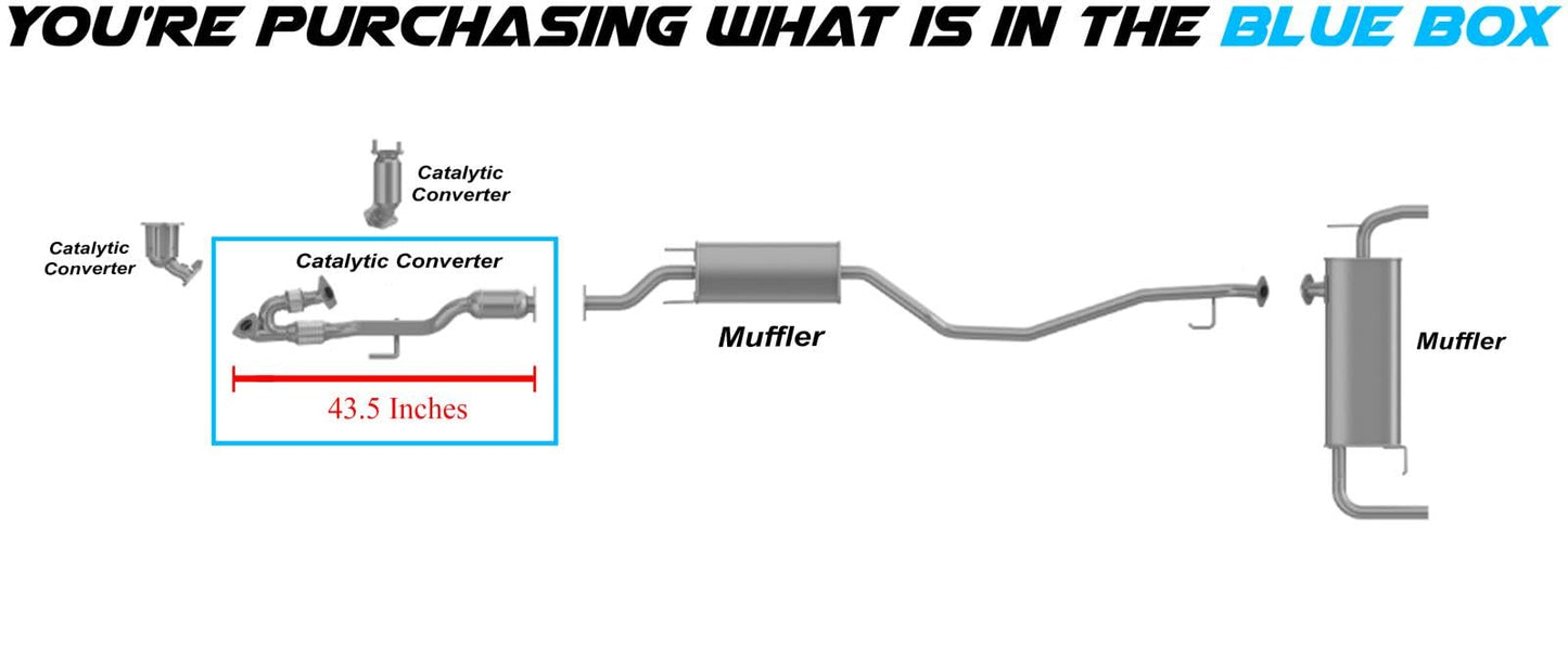 2009-2023 Nissan Murano 3.5L Rear Catalytic Converter - EPA Approved