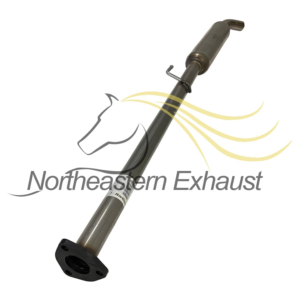 Northeastern Exhaust | Stainless Steel Direct Fit Resonator Pipe, Muffler Exhaust System Kit Compatible for Honda CR-V 1997-2001 2.0L | Free Gaskets, Clamp and Spring Bolt Kit Included