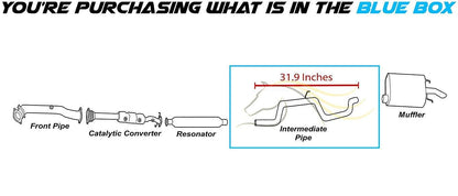2000-2002 Chevrolet Monte Carlo and Impala 3.4L & 3.8L Exhaust Intermediate Pipe