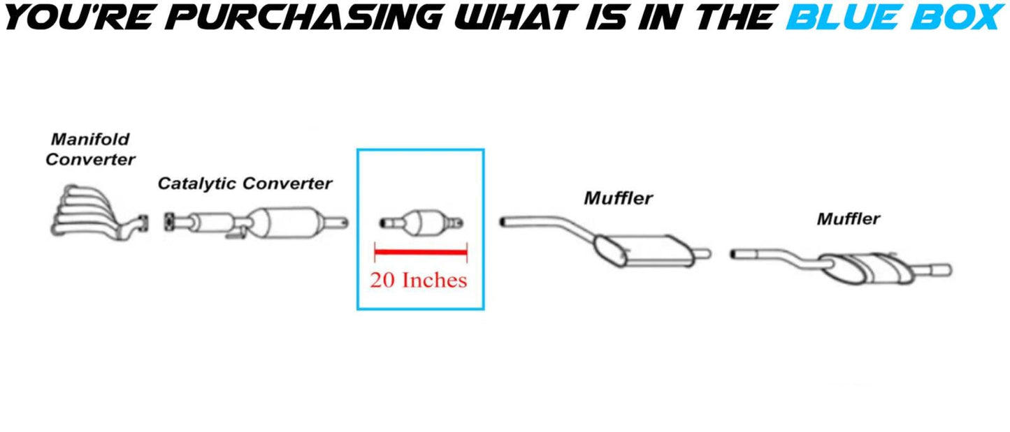 2012-2014 Volkswagen Passat 2.5L Front Exhaust Muffler Assembly