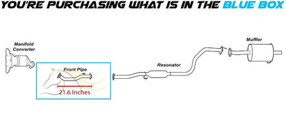 1996-2000 Honda Civic 1.6L Front Exhaust Pipe
