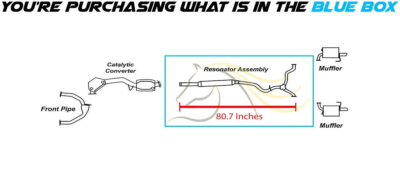 2005 Subaru Legacy/Outback 2.5L Exhaust Resonator Pipe Assembly
