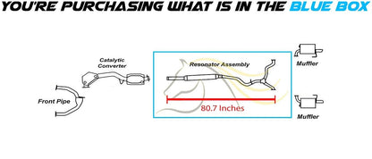 2005 Subaru Legacy/Outback 2.5L Exhaust Resonator Pipe Assembly