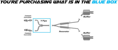 2009-2010 Infiniti M35 3.5L Exhaust Y-Pipe - Front