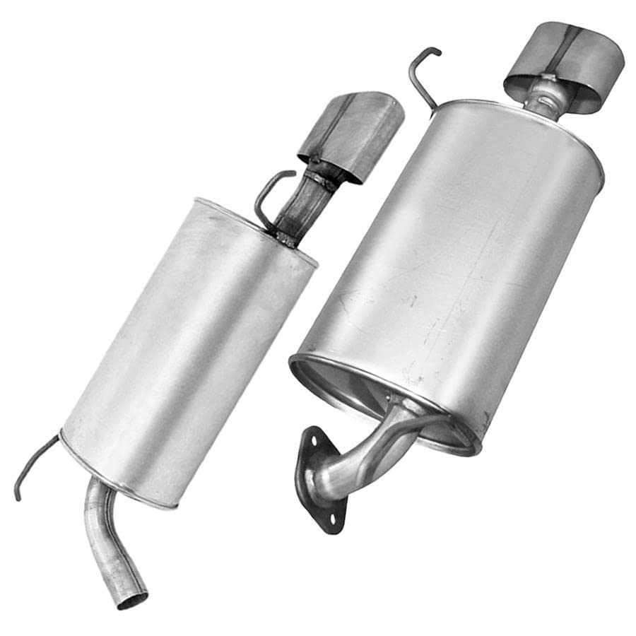 ortheastern Exhaust | Stainless Steel EPA-Approved Catalytic, Resonator, Y-pipe & Pair of Muffler Exhaust System Kit Compatible for Acura MDX 2004-2006 3.5L | Free Gaskets and Clamps Included