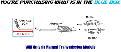 2002-2003 Audi A4 Quattro 1.8L Front Exhaust Flex Pipe - For models with Manual Transmission