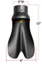 Stainless Steel Universal Black Powder Coated Diffuser Exhaust Tip | 3" ID x 12" Long