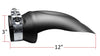 Stainless Steel Universal Black Powder Coated Diffuser Exhaust Tip | 3" ID x 12" Long