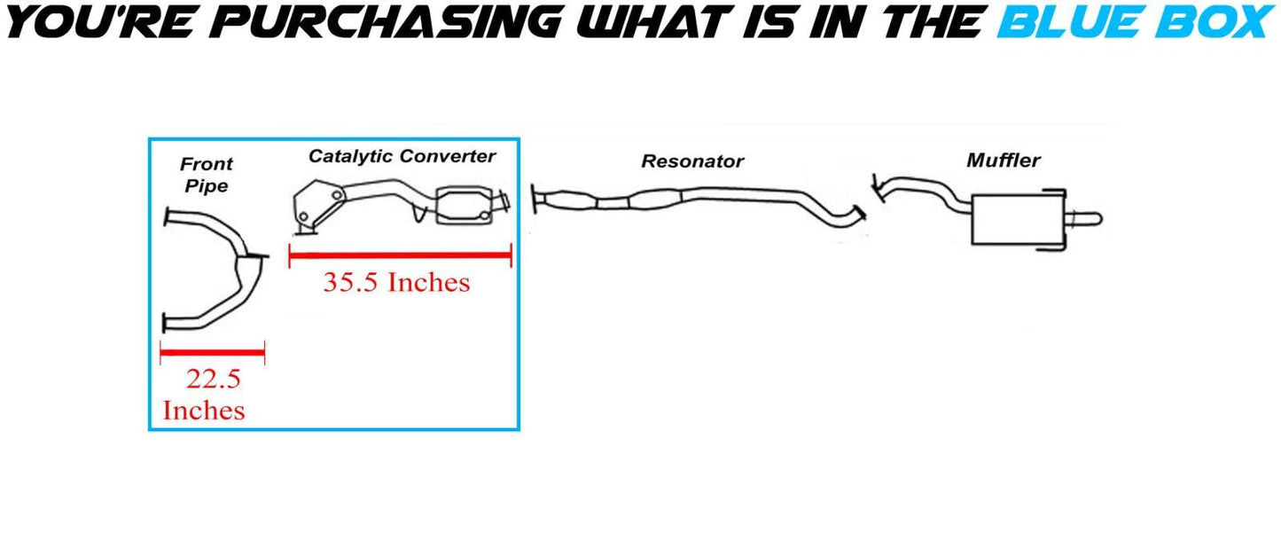 Exhaust Pipe and Catalytic Converter for Subaru models - EPA Approved
