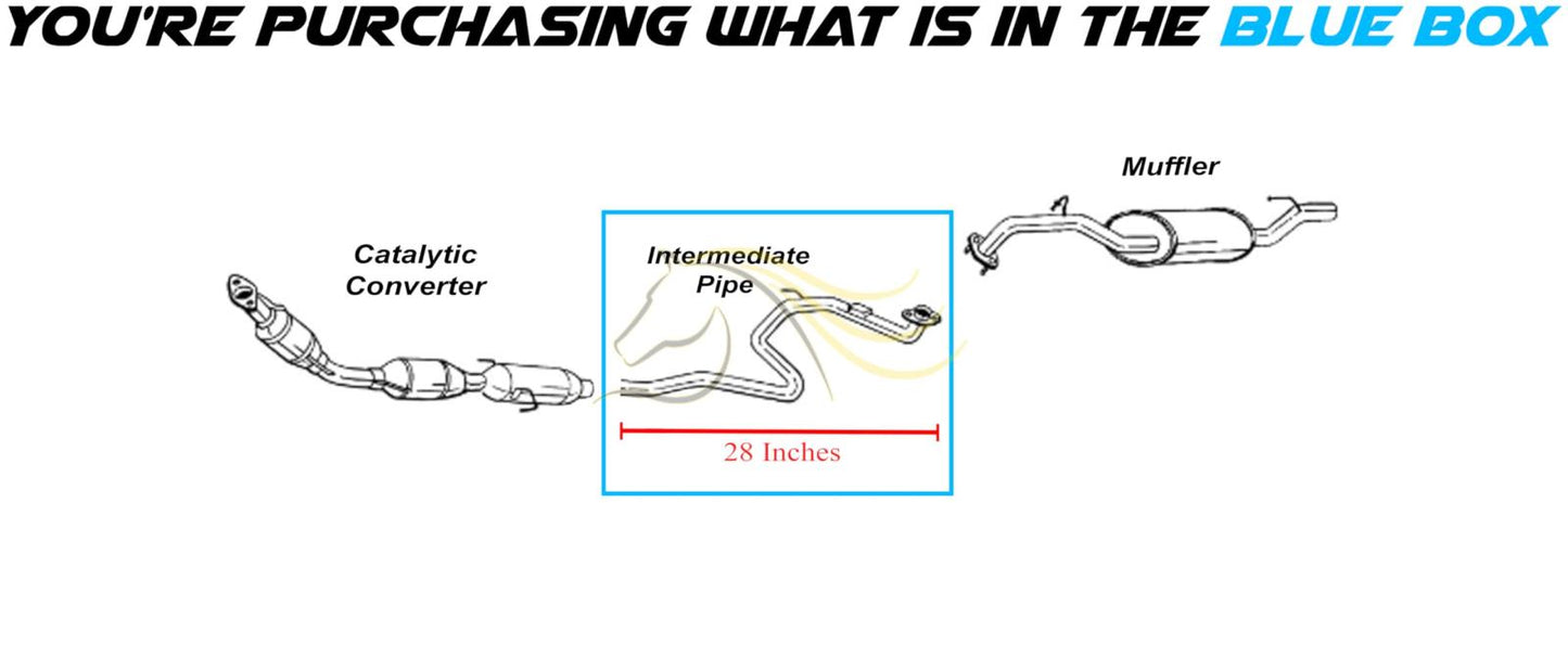 2006-2012 Toyota Yaris 1.5L Exhaust Intermediate Pipe