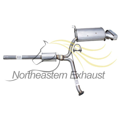 Northeastern Exhaust | Stainless Steel Front Flex Pipe, Resonator Pipe, & Muffler Exhaust System Kit Compatible for 2009-2014 Acura TL 3.5L | Free Gaskets and Clamps Included | Automotive Replacement Part