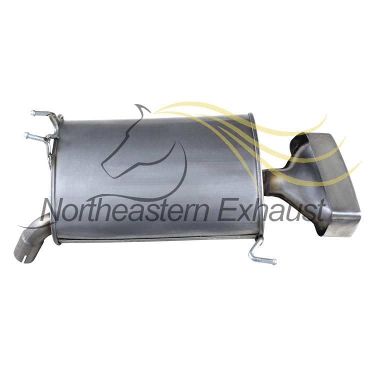 Northeastern Exhaust | Stainless Steel Front Flex Pipe, Resonator Pipe, & Muffler Exhaust System Kit Compatible for 2009-2014 Acura TL 3.5L | Free Gaskets and Clamps Included | Automotive Replacement Part