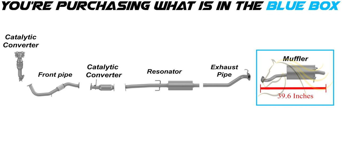 2015-2016 Honda CR-V 2.4L Exhaust Muffler